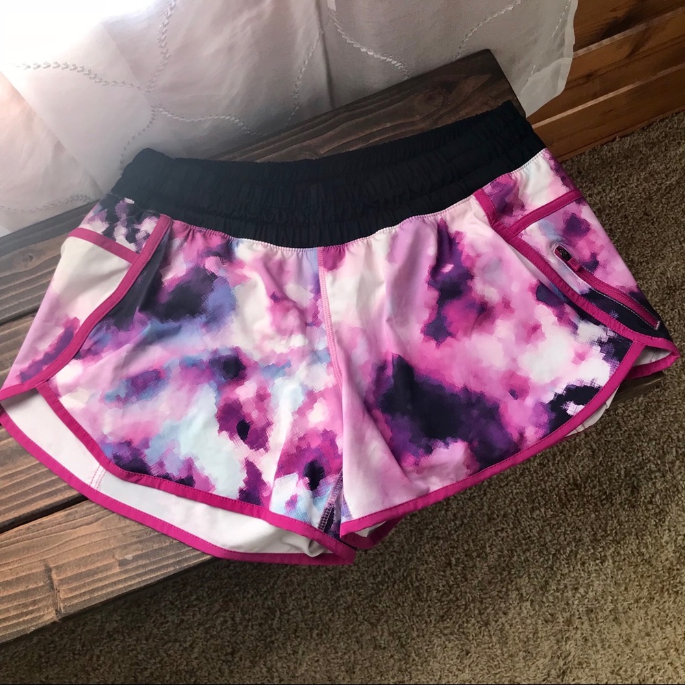 Lululemon Blooming Pixie Tracker Shorts RARE!